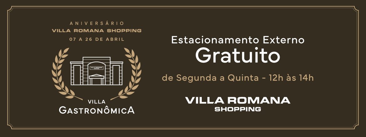 Imagem ESTACIONAMENTO GRÁTIS VILLA GASTRONÔMICA